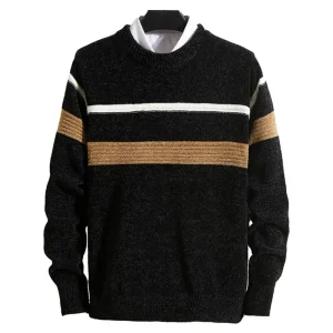 Gestreepte Slim Fit Pullover voor Mannen