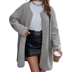 Elisa - Lange Gebreide Damesjas | Comfortabel en Stijlvol voor Elke Dag