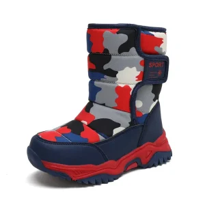 Kinder Winterboots – Warme Camouflage Snowboots met Gripzool