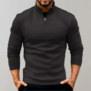 Heren Half-Zip Trui – Comfortabele Lichtgewicht Pullover