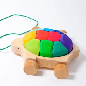 Houten Schildpad Puzzel & Trekspeelgoed – Educatief Speelgoed voor Peuters