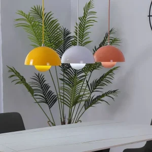 Moderne Halfronde Hanglamp – Kleurrijke Designlamp voor Woonkamer & Eetkamer
