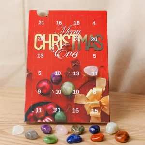 Kerst Adventskalender met 24 Vakjes – Feestelijke Verrassingsteentjes