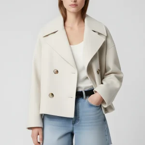 Korte Dames Blazer Dubbelrij – Elegant & Tijdloos