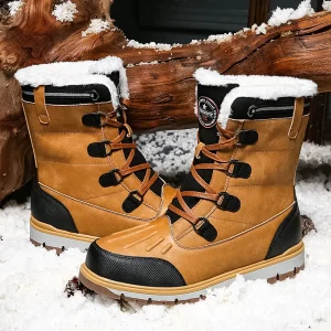 Heren Winterboots met Warm Voering – Comfortabele Grip & Outdoor Look