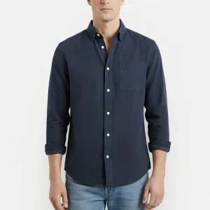 Heren Vintage Overhemd Lange Mouw – Casual & Elegant