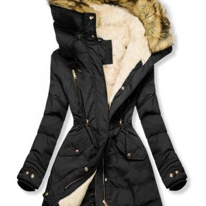 Lara – Gewatteerde Jas met Warm Pluchevoering voor Dames | Comfortabel en Winterklaar