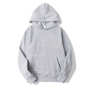 Heren Hoodie Basic met Fleecevoering, Capuchon en Buidelzak - 11 Kleuren