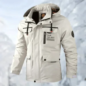 Warme winddichte outdoor winterjas – slijtvast en comfortabel