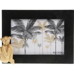 Fotolijst ‘Monkey’ – Trendy fotolijst hout – zwart 16×3.5x12cm