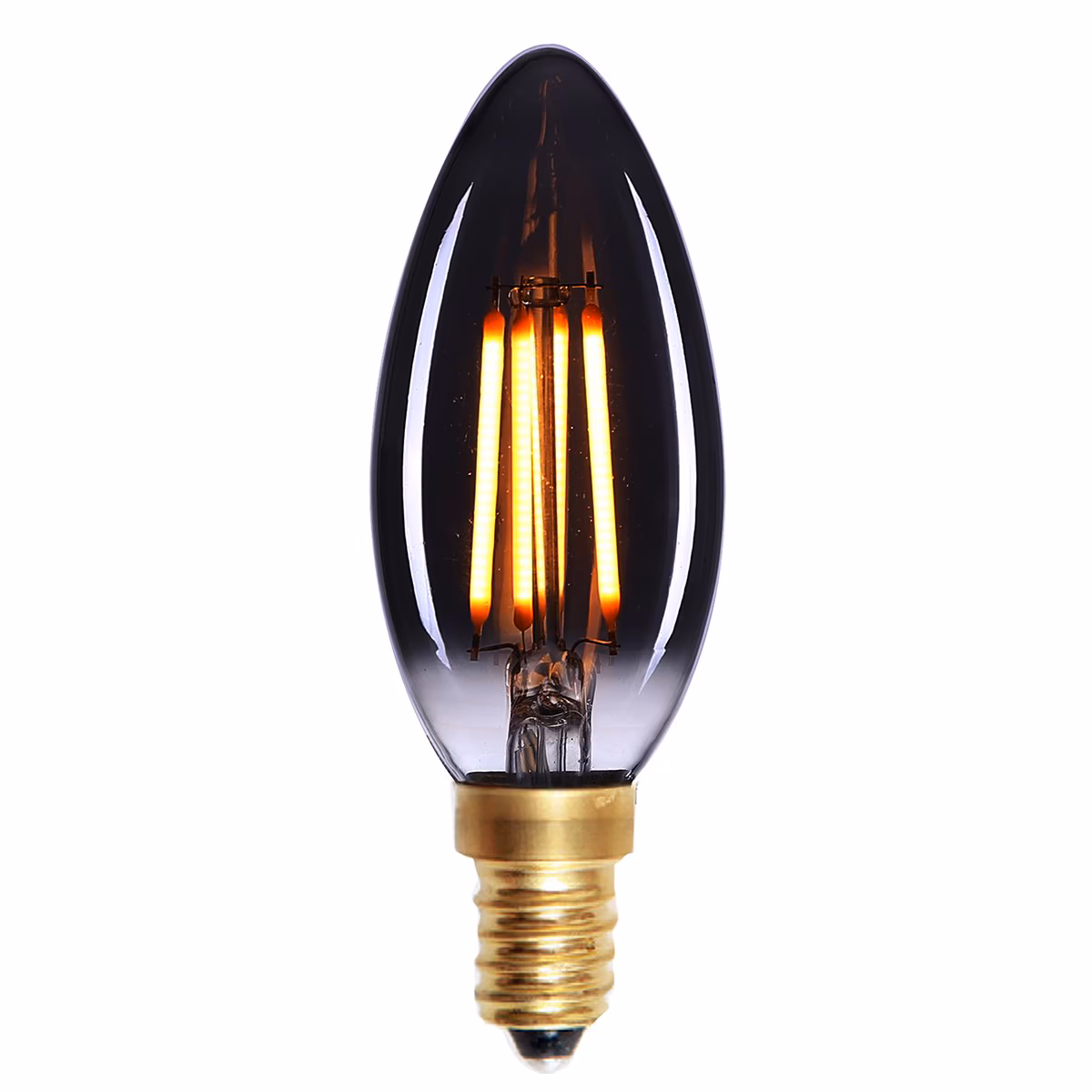 Kaarslamp LED Filament 4W Smoke dimbaar E14 HighLight