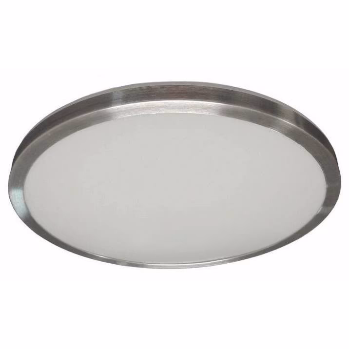 Badkamer plafonnier wit met alu rand “Basic” Ø28cm, ARTDELIGHT