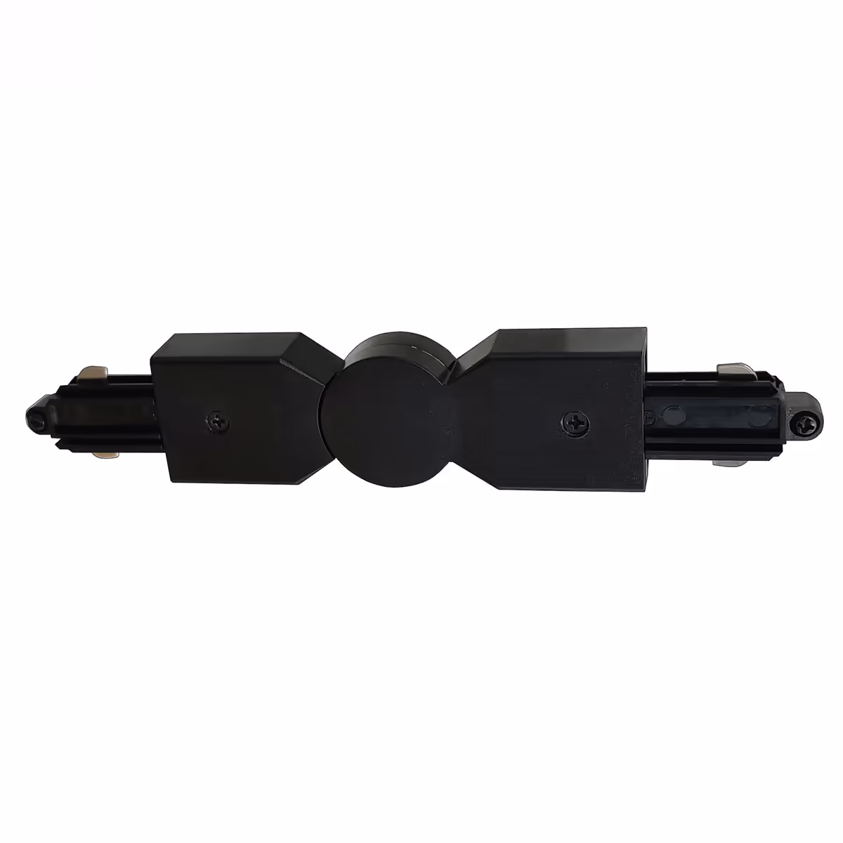 Hoekstuk rail flexibel voor spanningrail 1 fase, zwart, onderdeel railsysteem spot verlichting RSWebo-1