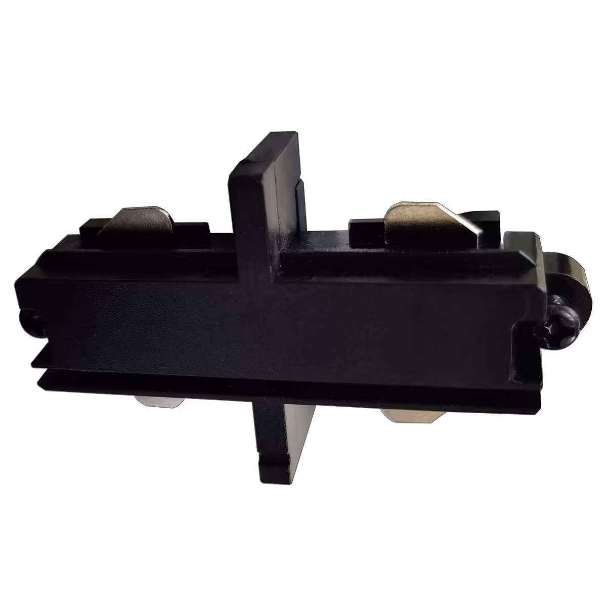 Intern koppelstuk voor spanningrail 1 fase, zwart, onderdeel railsysteem spot verlichting RSWebo-1