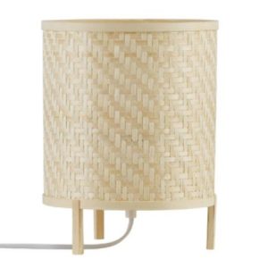 Tafellamp ‘Nordlux Trinidad’ – Trendy tafellamp bamboe – Natural E-27 60W ø19cm