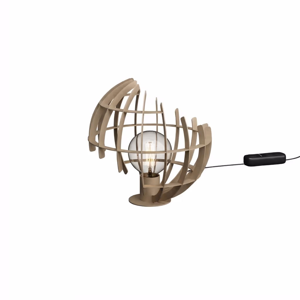 Tafellamp Terra 2411, 35 cm hoog, quartz, 1 lichts, met lichtbron, ZTAHL