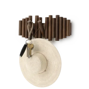 Umbra Picket Wandhaak 5-delig - Aged Walnut