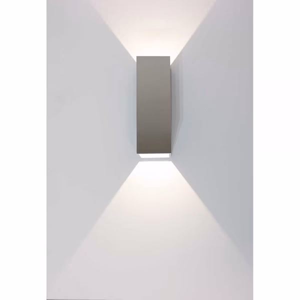 Buiten wandlamp – badkamer wandlamp – up&down verlichting – alu “Vegas” 5x5x15cm IP65 – ARTDELIGHT