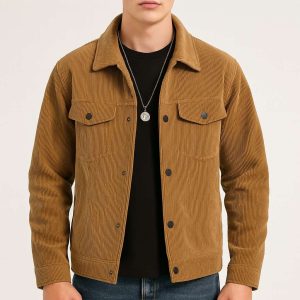 Heren Corduroy Jas Katoen – Lichtgewicht Voorjaar & Herfst