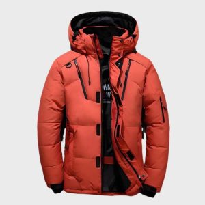 Heren Winterjas met Capuchon – Warme Winddichte Jas