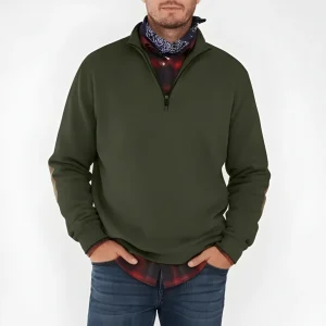 Heren Trui met Halve Rits Casual en Comfortabel