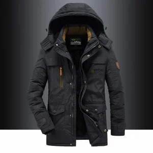 Heren Winterparka met Capuchon – Warme en Functionele Jas