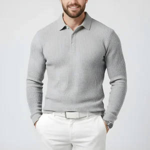 Heren Polo Trui – Gebreid & Tijdloos Design
