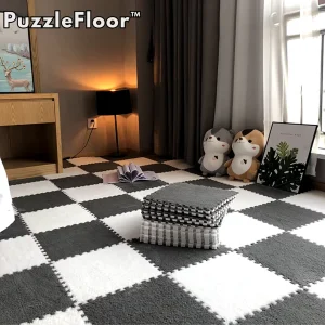 Zachte Puzzle Vloermatten Set voor Slaapkamer & Speelruimte