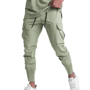 Heren Cargo Joggingbroek – Comfortabele Broek met Zakken en Tapered Fit