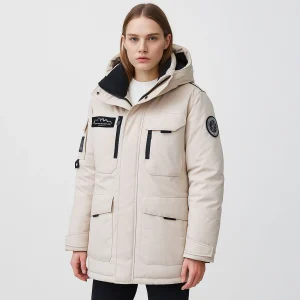 Dames Winterparka – Warme Jas met Capuchon en Functionele Zakken