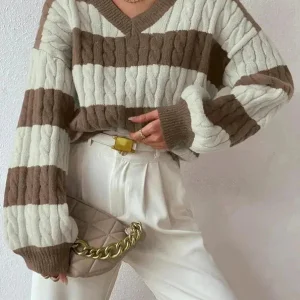 Trendy Off-Shoulder Trui in Meerdere Kleuren